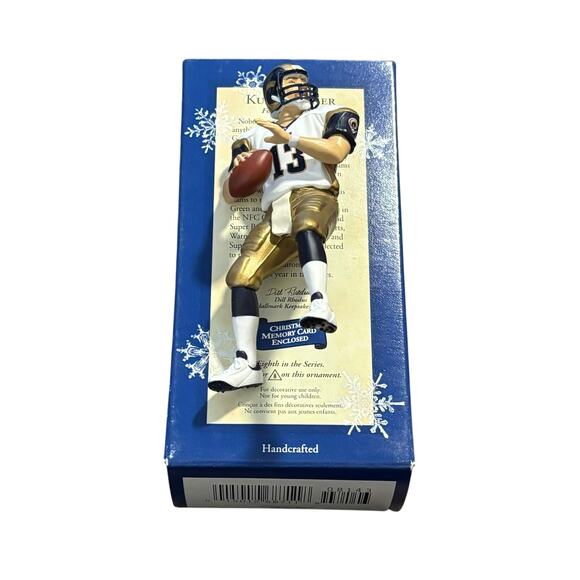 Hallmark Keepsake Kurt Warner NFL Football Legend Christmas Ornament Decor - Picture 3 of 5